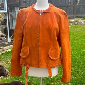 Orange MetroStyle Suede Leather XL